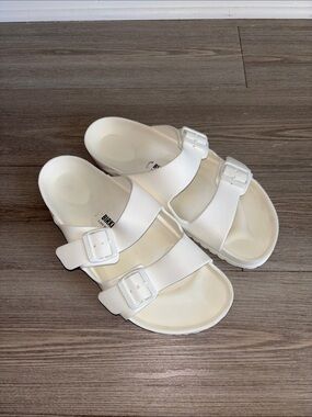 Birkenstock White Arizona Eva Sandals
